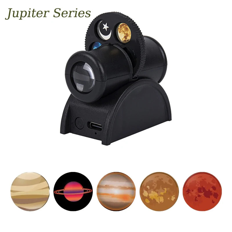 USB Moon Projection Lamp Planet Projector Replaceable LED Night Light Earth Constellation Background Atmosphere Wall Lamps
