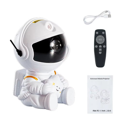 Astronaut Projection Light Room Bedroom Decoration Star Guitar Top Night Light Full Star Laser Atmosphere Light Gift